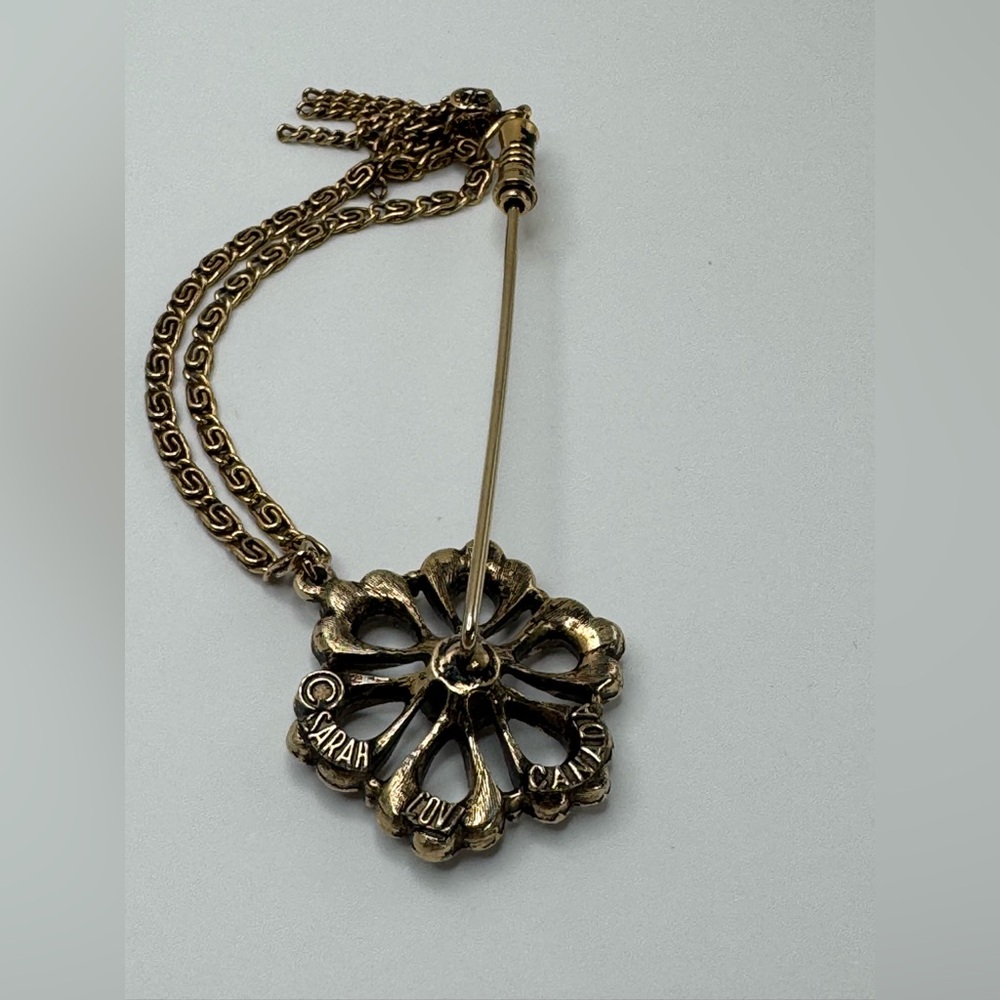 Sarah Coventry Vtg floral stick pin - Picture 3 of 7